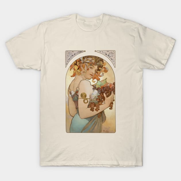 Harvest goddess with fruits T-Shirt by UndiscoveredWonders